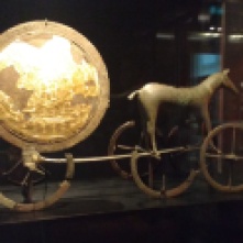 The horse pulling the disk of the sun is probably the most important motif to pre-Viking Scandinavians. You see it decorating stuff all over.