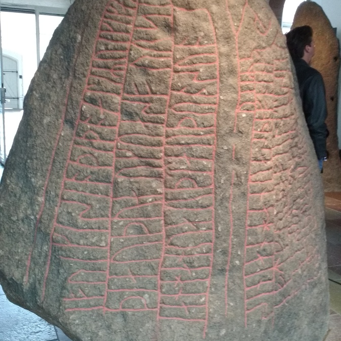 One of several rune stones. They were each at least 4 ft tall