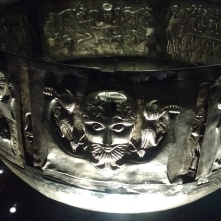 Gundestrup Cauldron. Celtic imagery, manufactured in Thrace, found in Denmark.